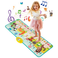 Floor Piano Mat for Toddlers with 10 Animal Sounds