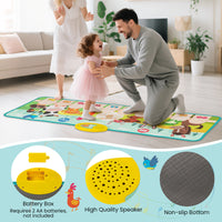 Floor Piano Mat for Toddlers with 10 Animal Sounds