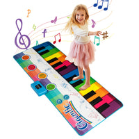 Floor Piano Dance Mat for Kids with 8 Instrument Sounds