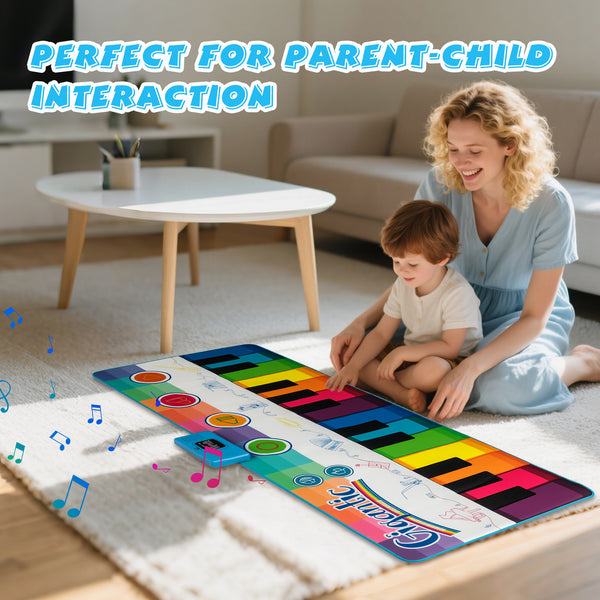 Floor Piano Dance Mat for Kids with 8 Instrument Sounds