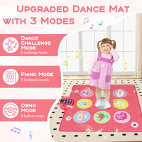 Fun Dance Mat for Kids with 5 Levels 9 Keyboard Sounds and 9 Demo Songs