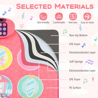 Fun Dance Mat for Kids with 5 Levels 9 Keyboard Sounds and 9 Demo Songs