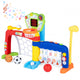 5 in 1 Toddler Sports Toy Kids Activity Center with Adjustable Basketball Hoop