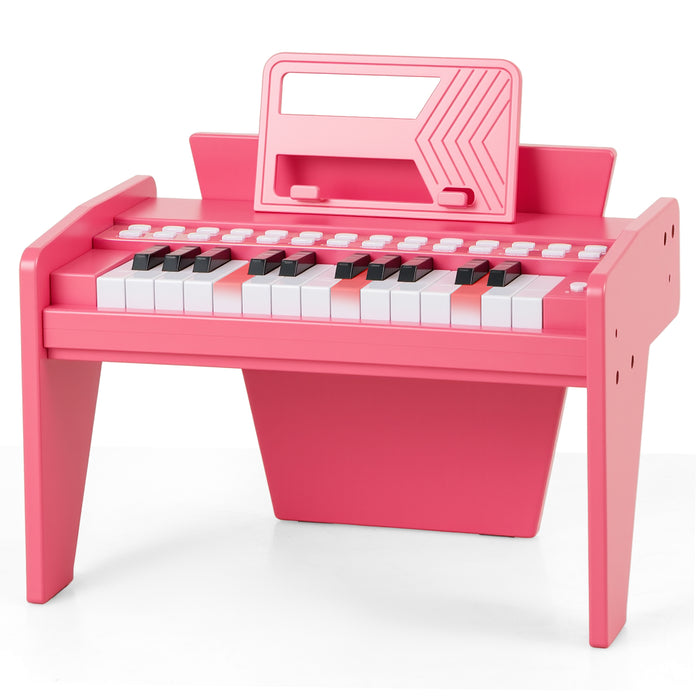 25 Keys Kids Piano Keyboard, Mini Digital Lighted Piano Toy