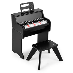 Kids Piano Keyboard with Adjustable Speed & Volume, Teaching Mode, Removable Music Stand