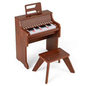 Kids Piano Keyboard with Adjustable Speed & Volume, Teaching Mode, Removable Music Stand