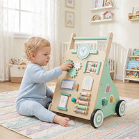 Baby Push Walker with Activity Center & 3 Different Blocks