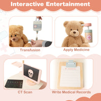 Wooden Doctor Playset with CT Machine and Stethoscope for Kids