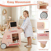 Wooden Doctor Playset with CT Machine and Stethoscope for Kids