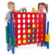 Giant 4-in-a-Row Game Set, Jumbo 4-to-Score Game with 42 Rings and Quick-Release Slider for Kids and Adults