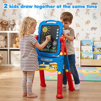 Art Easel for Kids, Height Adjustable, 22 Accessories