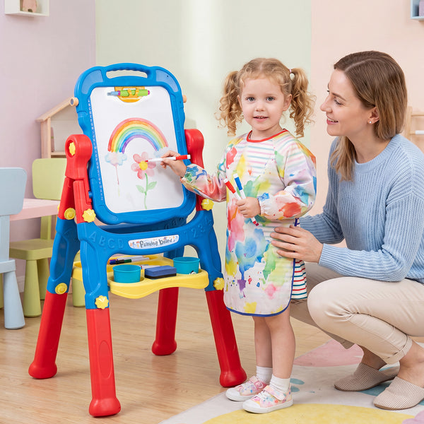 Art Easel for Kids, Height Adjustable, 22 Accessories