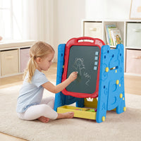 4 in 1 Art Easel for Kids, Double Sided Magnetic Board