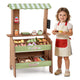 Wooden Mud Grocery Store for Kids, Outdoor & Indoor Farm Market Stand Playset