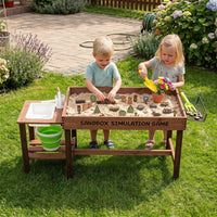 Sensory Table with Water Pump & Sink, Toddler Activity Table