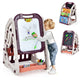 3 in 1 Kids Art Easel, Double Sided Whiteboard & Chalkboard