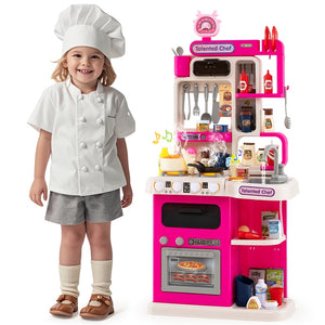 95 PCS Kids Kitchen Playset, Pretend Play Kitchen