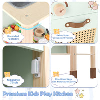 Toddler Toy Kitchen Set with Lights and Sounds for Girls and Boys Ages 3+