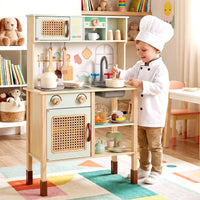 Toddler Toy Kitchen Set with Lights and Sounds for Girls and Boys Ages 3+