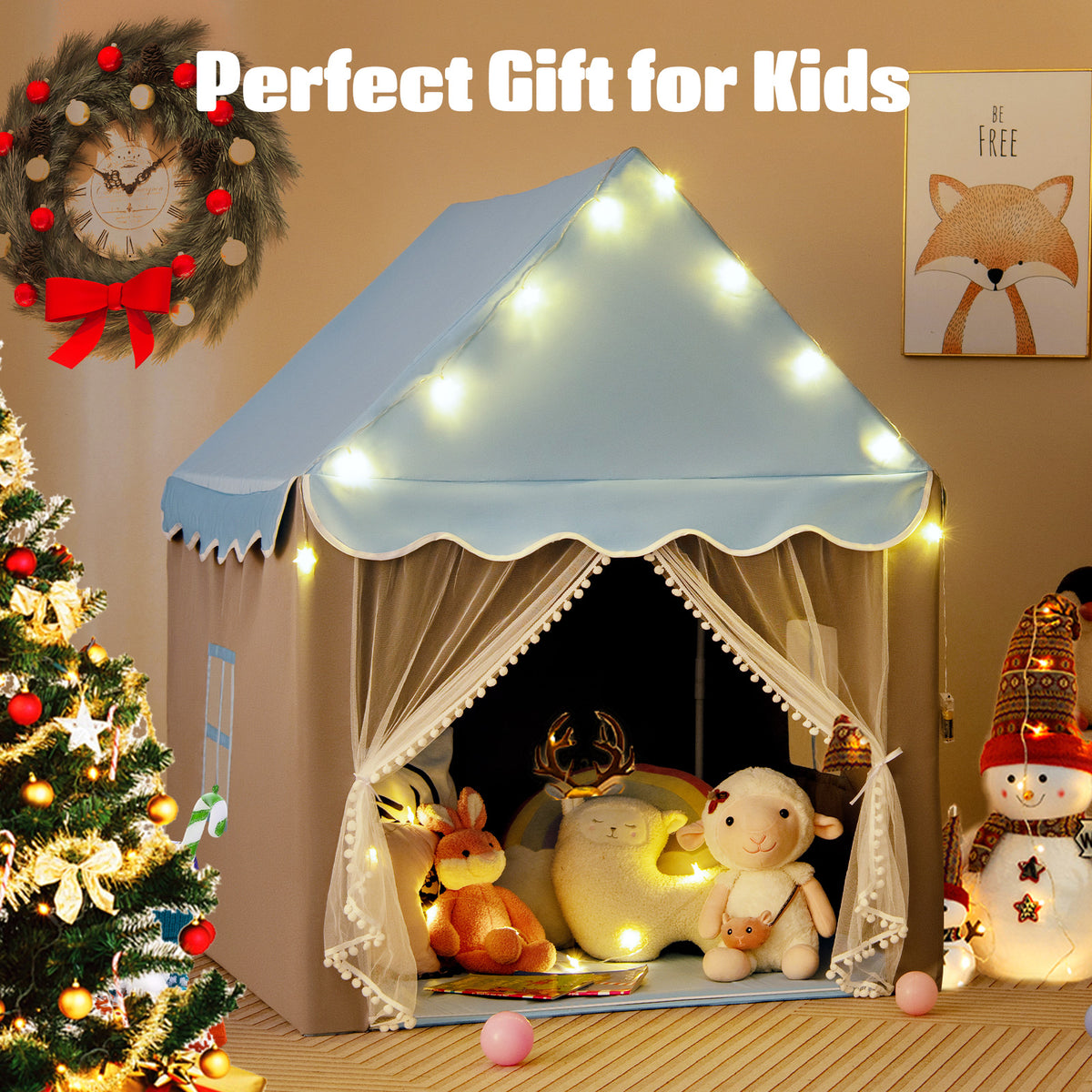 Indoor Outdoor Princess Tent for Boys & Girls