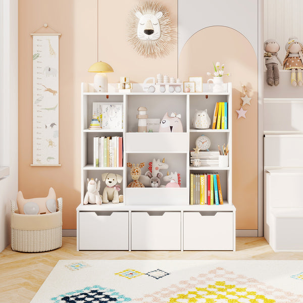 Toy Storage Organizer with 3 Movable Drawers