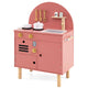 Play Kitchen for Kids, Wooden Kitchen Playset with Stoves, Faucet, Sink, Microwave & Oven