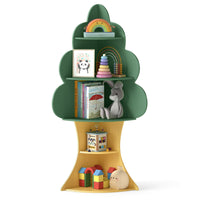 Tree Bookshelf for Kids, 5-Tier Children Book Display Rack with Anti-toppling System