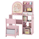 Kids Vanity Set, Princess Girls Makeup Vanity Desk with Chair