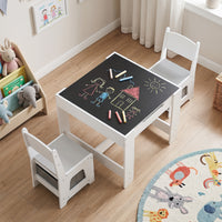3-In-1 Kids Multi Activity Table & 2 Chairs Set for Toddlers