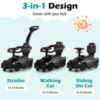 3-in-1 Ride On Push Car, Licensed Lamborghini Sliding Car