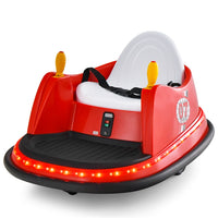 12V Electric Kids Ride On Bumper Car with Flashing Lights and Slow Start Function