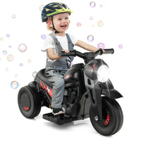 6V Kids Bubble Car, Electric Kid Ride on Motorcycle with Bubble Maker