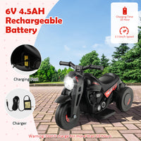 6V Kids Bubble Car, Electric Kid Ride on Motorcycle with Bubble Maker