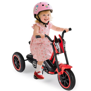 Kids Tricycle, 3-Wheel Toddler Bike with Foot Pedals, Forward/Backward