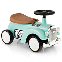 Retro Kids Ride-on Toy, Kids Vehicle Toy w/Working Steering Wheel, Under Seat Storage & Large EVA Wheels