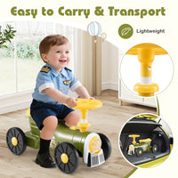 Ride on Push Car, Ride on Toy with Storage Compartment & Train Whistle Sound Button