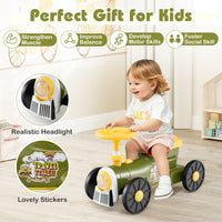 Ride on Push Car, Ride on Toy with Storage Compartment & Train Whistle Sound Button