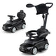 3-in-1 Ride on Push Car with Adjustable Canopy and Steering Push Bar