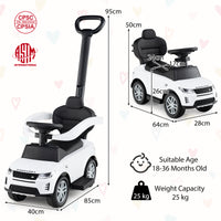 Foot to Floor Sliding Car with Horn & Starting Sound, Gift for Kids 12-36 Months Old