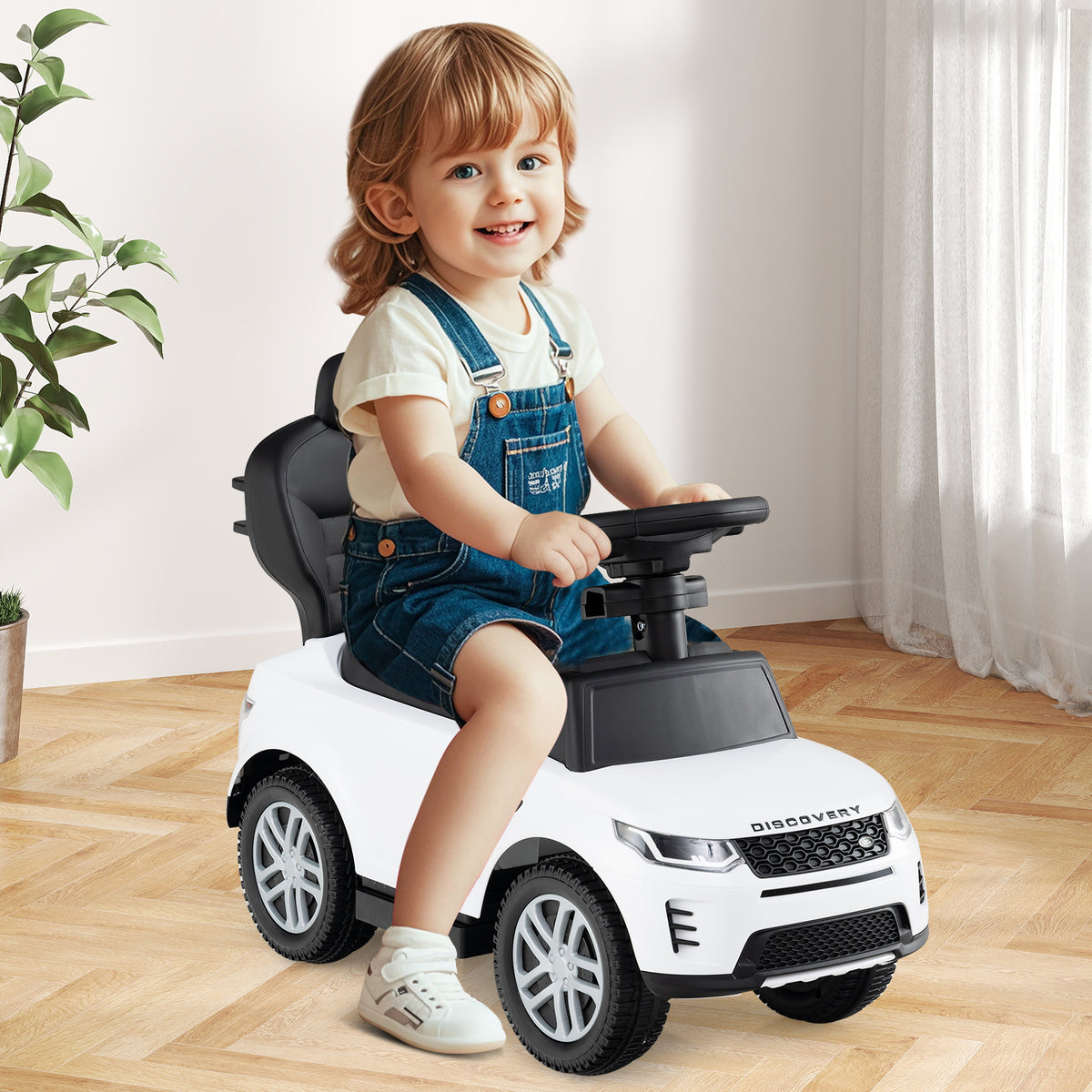 Foot to Floor Sliding Car with Horn & Starting Sound, Gift for Kids 12-36 Months Old