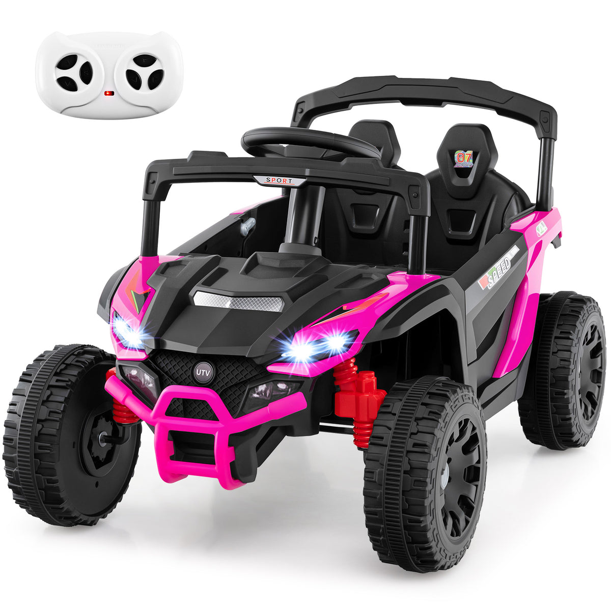 12V Kids Ride On Car, Electric UTV Truck with Remote Control