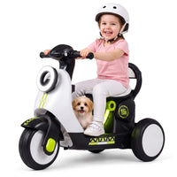 6V Kids Ride on Motorcycle with Light-Up Deck and Music for 3+ Years Old