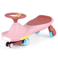 Wiggle Car for Kids w/ LED Flashing Wheels, Music, Horn
