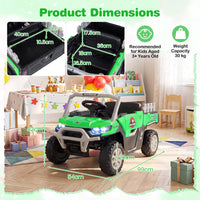 12V Kids Ride on Car with Dual 50W Motors and Remote Control