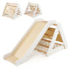 4-in-1 Toddler Climbing Toys with 3-Sided Triangle Climber for Kids