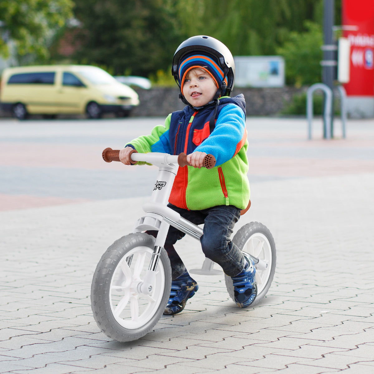 30 CM Balance Bike, 2 Wheels Children's Bicycle with Adjustable Seat