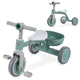 onvertible Kids Tricycle, Toddler Trike with 86° Limited Steering Angle, Carbon Steel Frame, Removable Pedals & Detachable Storage Basket
