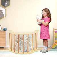Kids Climber Arch Rocker with Cushion, 4-In-1 Convertible Wooden Arch Climbing Ladder