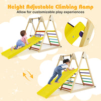 4-in-1 Indoor Jungle Gym, Indoor Playground with Baby Swing