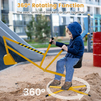 Sand Digger for Kids, Sandbox Toy Digger with 2-Handed Controls & Flexible Shovel